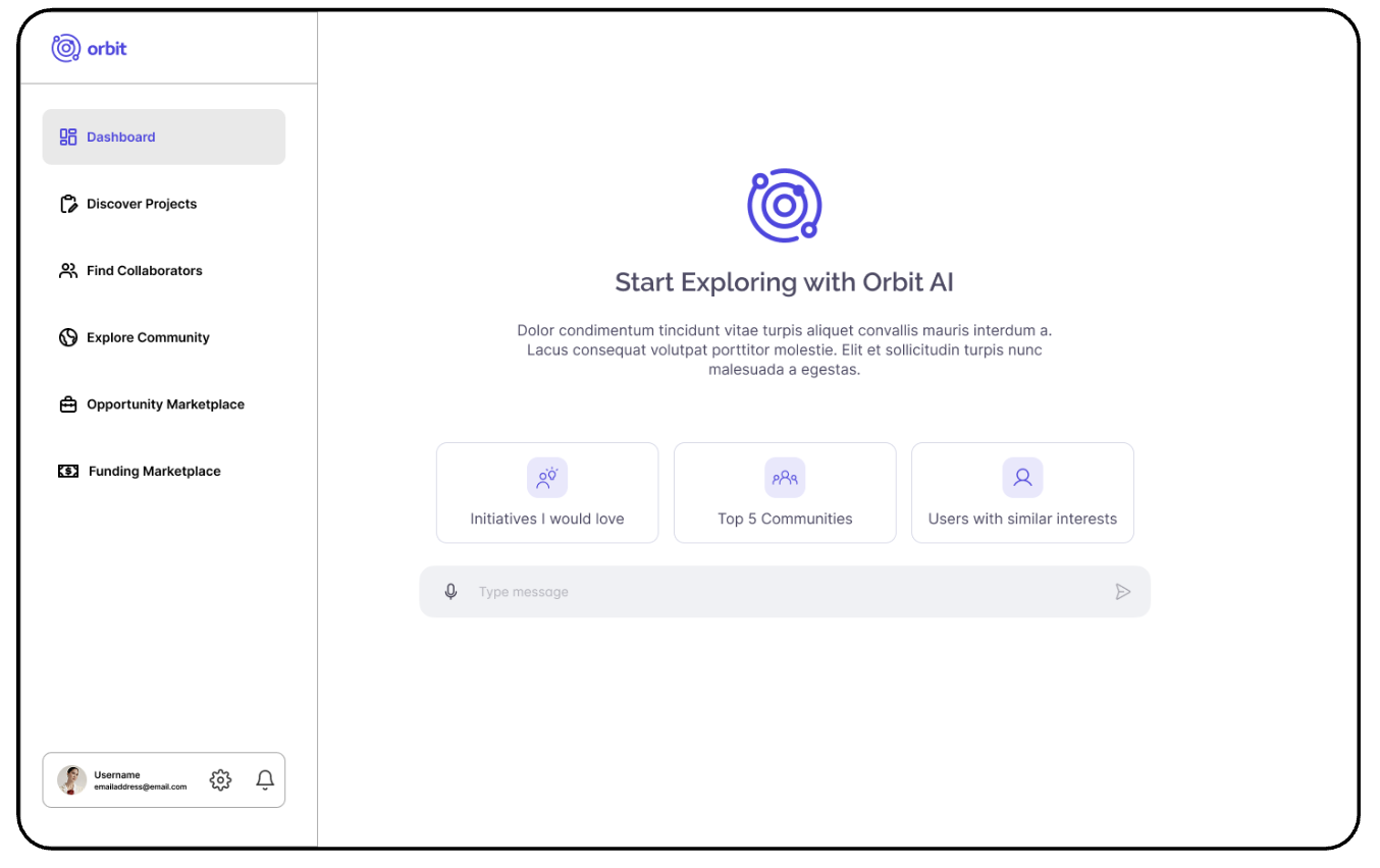 Orbit MVP feature scope